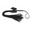 Bijoux Indiscrets Lilly Soft Fringe Whip - Elegant Faux Leather, Juodas
