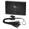 Bijoux Indiscrets Lilly Soft Fringe Whip - Elegant Faux Leather, Juodas