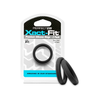 PerfectFitBrand Perfect Fit Xact-Fit #11 Adjustable Silicone Ring 2 vnt. Juodas