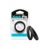 PerfectFitBrand Perfect Fit Xact-Fit Ring Set #14, 2 vnt., Flexible Silicone, Juodas