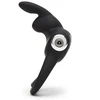RING Happy Rabbit – stimuliuojantis USB įkraunamas meilės žiedas triušiui