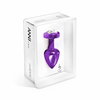 Diogol Anni R Aliuminio Plug 25mm Heart Shape Violetinė Swarovski
