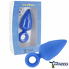 Mėlyna ManzzzToys Putin Mėlyna Intimate Silicone Plug Juodas 12cm XL Atsparus vandeniui