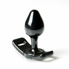 PerfectFitBrand Perfect Fit Master Plug Small Juodas - Strap-On Compatible Plug, 8.9 cm