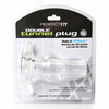 PerfectFitBrand Perfect Fit Double Tunnel Plug XL Transparent - Wide Channel System