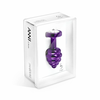 Diogol Ano Ribbed Plug 25 mm Aliuminio Violetinė with Swarovski Crystal