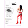MissO S101 Stockings Raudona L/XL - Classic Garter Belt Model, Reinforced Yarn