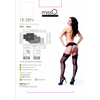 MissO S301 Classic Juodas Suspender Stockings S/M