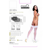 MissO S605 Baltas Hold-Up Fishnet Stockings S/M with Lace Top