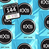 EXS Air Thin Ultra-Thin Latex Protection 144-Pack, 56mm, Odorless