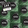 EXS Jumbo 144-Pack Large Size Latex Protection 69mm Silicone Lubricated