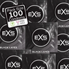 EXS Juodas Latex 100-Piece Flared Silky Anatomical Protection Set