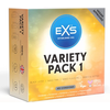EXS Variety Pack 1 - 48 Premium Latex Condoms, Mixed Types &amp; Flavours