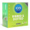 EXS Ribbed &amp; Dotted Latex 56mm Textured Protection 48-Pack