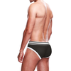Prowler Brief L Juodas/Baltas - Two-Tone Classic Style Underwear