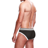 Prowler Brief XS Juodas/Baltas - Two-Tone Soft Stretch Underwear