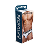 Prowler Open Brief L Baltas/Juodas - Two-Tone Backless Underwear