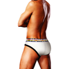 Prowler Oversized Paw Brief S Baltas - Signature Waistband, Pride Edition