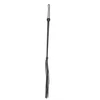 Prowler Red Prowler Raudonas Long Handled Leather Whip - Braided, Lightweight, Juodas