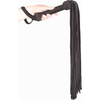 Prowler Red Prowler Raudonas Leather Suede Flogger Juodas - Sturdy Suede Handle, Long Strands