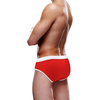 Prowler Swim Brief S Raudona - Sporty Men’s Swimwear, Baltas Waistband