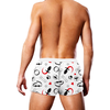 Prowler Swim Trunks Puppie Print S Juodas-Baltas-Raudona Elastic Waistband