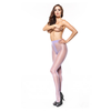 MissO P101 Sheer Lavender Tights with Open Gusset L/XL