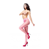 MissO P101 Sheer Cut-Out Tights Light Rožinė S/M - Elegant Glossy Finish
