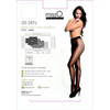 MissO P101 Open Gusset Tights Juodas S/M - Elegant Gloss Finish