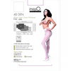 MissO P102 Baltas L/XL - Elegant Tights with Cutout, 40 DEN