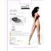 MissO P105 Sheer Tights with Lace Trim and Open Gusset rusvai gelsvas S/M