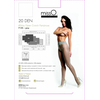 MissO P105 Pilkas Tights with Open Gusset, S/M, Shiny Finish