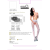 MissO P211 Sidabrinis Sheer Tights with Cut-Out S/M - Decorative Seam