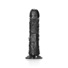 Realrock By Shots RealRock Curved Silicone Model 6" with Suction Cup, rusvai gelsvas, 15.5 cm