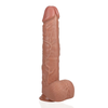 Realrock By Shots RealRock Extra Large Straight Model with Base 33cm - Tan