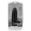 Realrock By Shots Extra Thick Straight with Balls 23 cm - Juodas