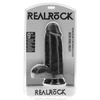 Realrock By Shots RealRock Extra Thick 23 cm Anatomical Model with Suction Cup Juodas