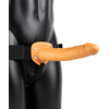 Realrock By Shots RealRock Hollow Strap-On Model 10 - Adjustable System, 24.5 cm, rusvai gelsvas