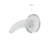 Realrock By Shots REALROCK Crystal Clear Intimate Machine with Suction Cup 11.5cm Transparent