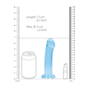 Realrock By Shots RealRock Crystal Clear 17 cm Model with Suction Cup - Transparent Design