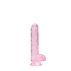 Realrock By Shots REALROCK Crystal Clear 6'' Intimate Model with Base - 15 cm Transparent