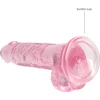 Realrock By Shots REALROCK Crystal Clear 7" Transparent Model with Suction Cup, 19 cm
