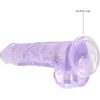 Realrock By Shots RealRock Crystal Clear 21cm Transparent Model with Sturdy Suction Base
