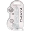 Realrock By Shots Realrock Skaidrus guminis dildo tiesiu kotu, 19 cm