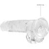 Realrock By Shots REALROCK Crystal Clear Intimate System with Suction Cup 21 cm Transparent