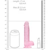 Realrock By Shots Realistiškas dildo su kamuoliukais - 15 cm