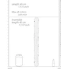 Realrock By Shots RealRock Crystal Clear Double Model 45cm Transparent Intimate System
