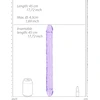 Realrock By Shots REALROCK Crystal Clear Double Model 45 cm - Transparent Intimate System