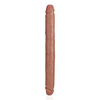 Realrock By Shots RealRock Slim Double Ended Model 35.6 cm - Tan, Flexible Design