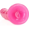 Realrock By Shots Lieknas tikroviškas dildo su siurbimo taurele – švyti tamsoje – 9'' / 22,5 cm
